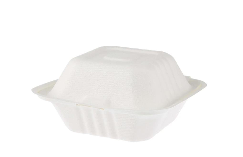 Bio Degradable Burger Box - 6 Inch (500 pcs)